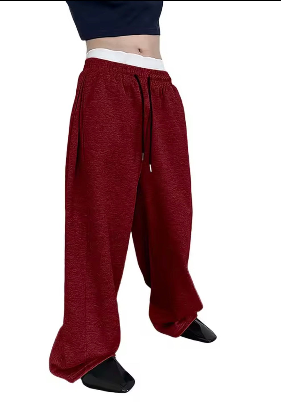 2025 Men’s Wide-Leg Sweatpants – European & American Style, Unisex Casual Comfort