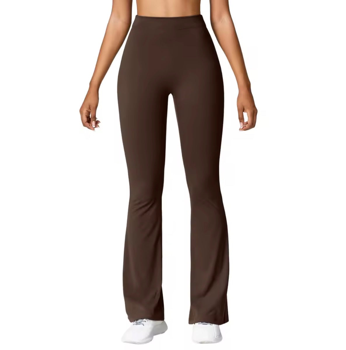 Fashion Micro Horn Leggings Women V-back Waist Sports Pants High Waist Push Up Butt Gym Pants Solid Slim Casual Leggings