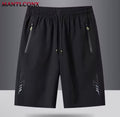 Summer Men's Shorts Cool Sportswear Running Sport Shorts Casual Bottoms Gym Fitness Training Jogging Short Pants Men Black Gray