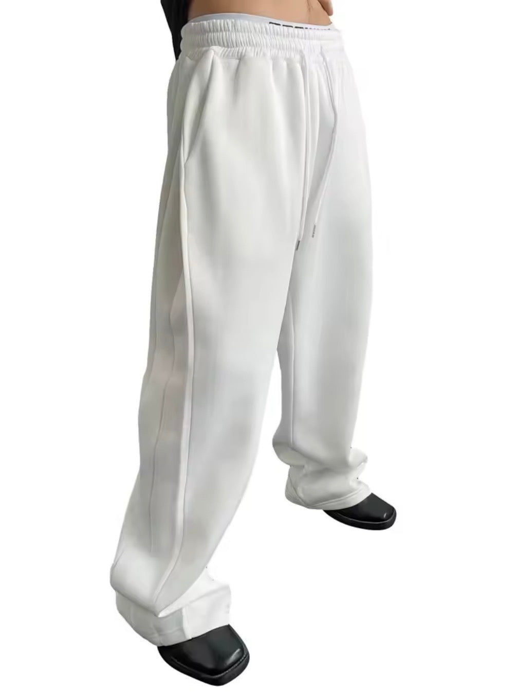2025 Men’s Wide-Leg Sweatpants – European & American Style, Unisex Casual Comfort